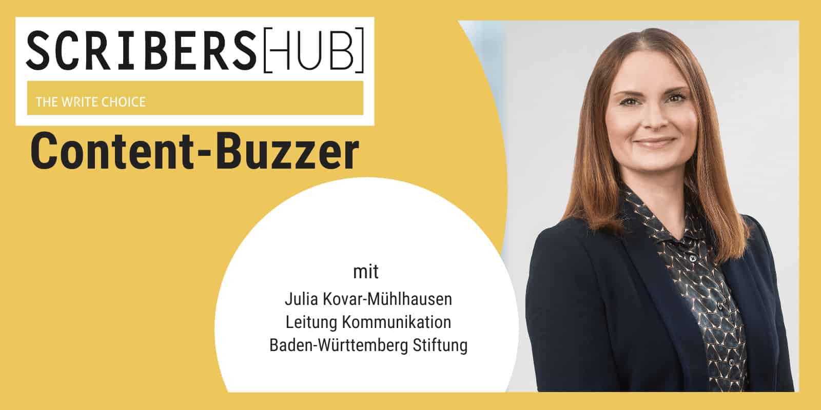 Julia Kovar-Mühlhausen im Contentbuzzer