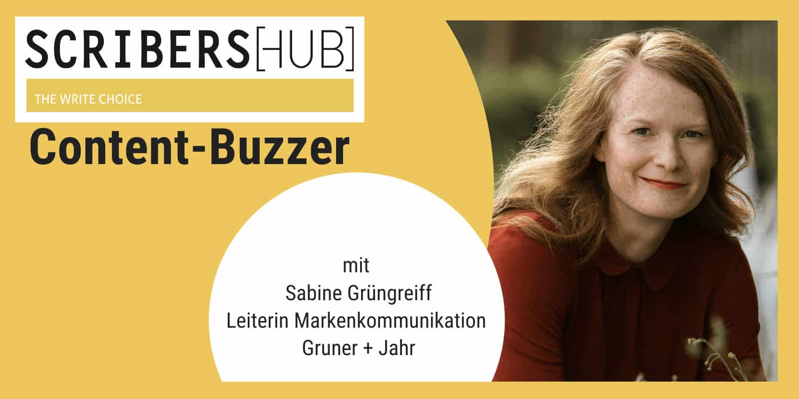 Sabine Grüngreiff im Scribershub Content Buzzer