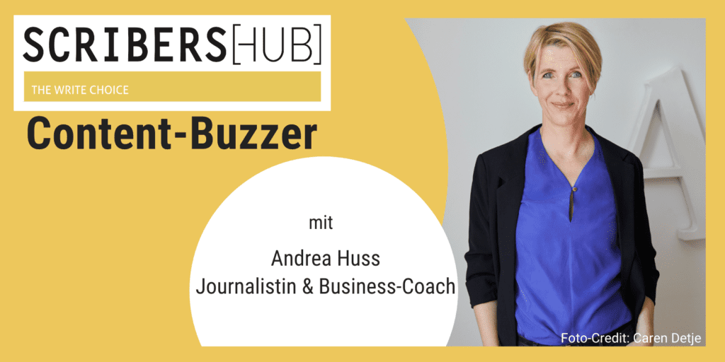 Andreas Huss im SCRIBERSHUB Content Buzzer